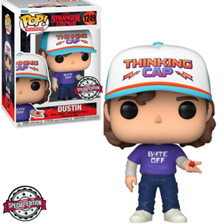FUNKO POP STRANGER THINGS S4 EXCLUSIVE - DUSTIN 1249 NOVO ORIGINAL em Oferta na Shopee