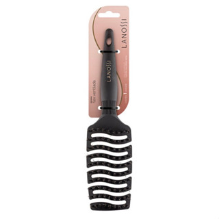 Escova Para Cabelos Ventilada Flexível Com Cerdas Mistas Lanossi LS0008 1x40x3 em Oferta na Shopee