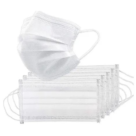 Kit até 200 Máscaras Decartáveis BRANCAS TNT Tripla Camada Adulto Escolha de 50 100 ou 200 Unidades em Oferta na Shopee