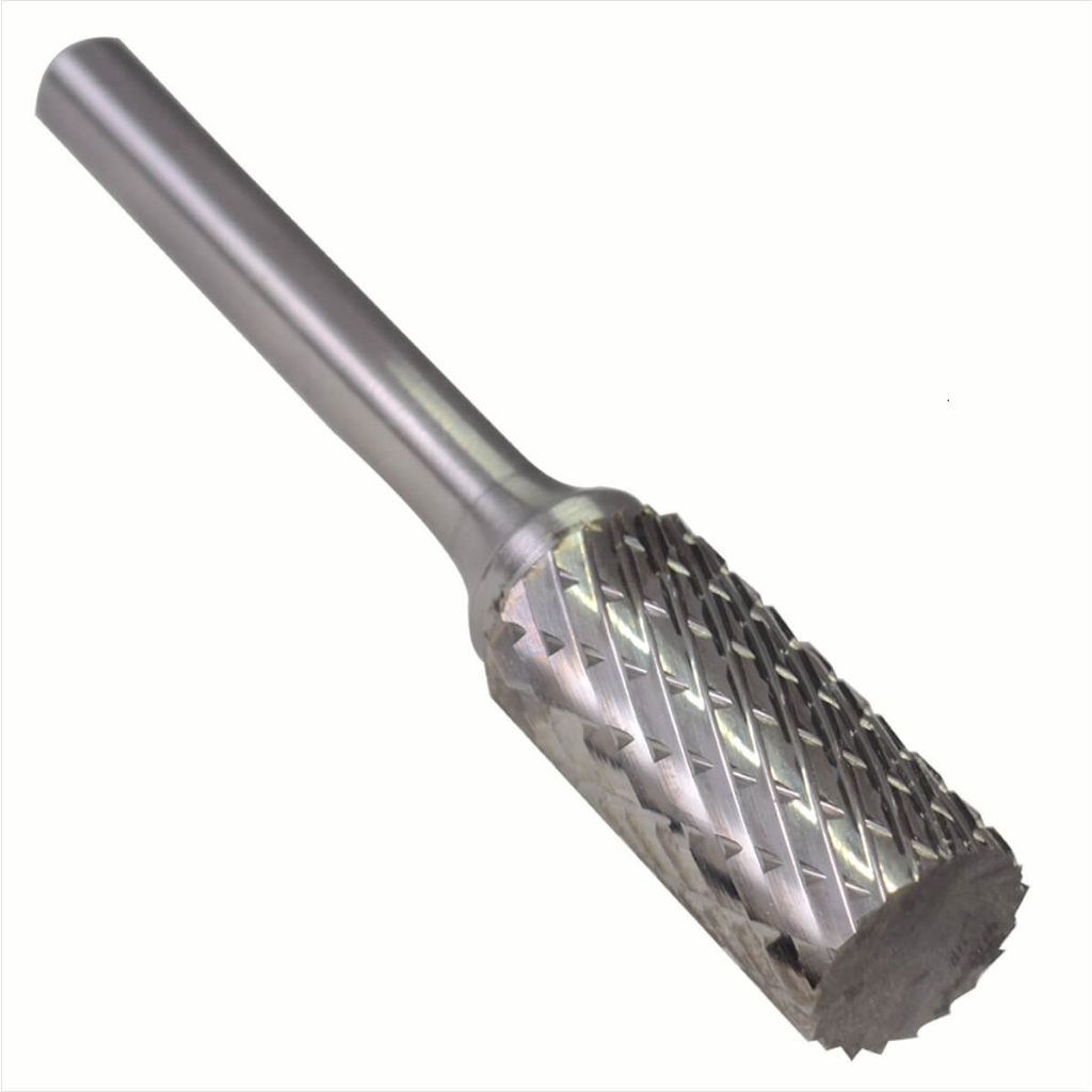 Lima Rotativa Cilindrica Metal Duro 16X06mm Corte Duplo Torno CNC