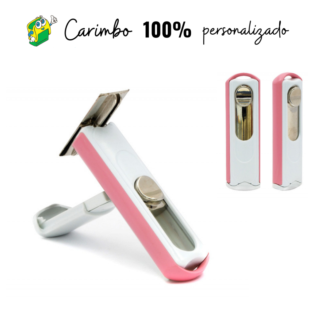 Carimbo de bolso automático - Personalizado em Oferta na Shopee
