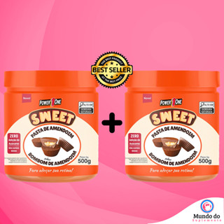 Kit 2x Pasta de Amendoim Sweet 500g - Sabores - Power One