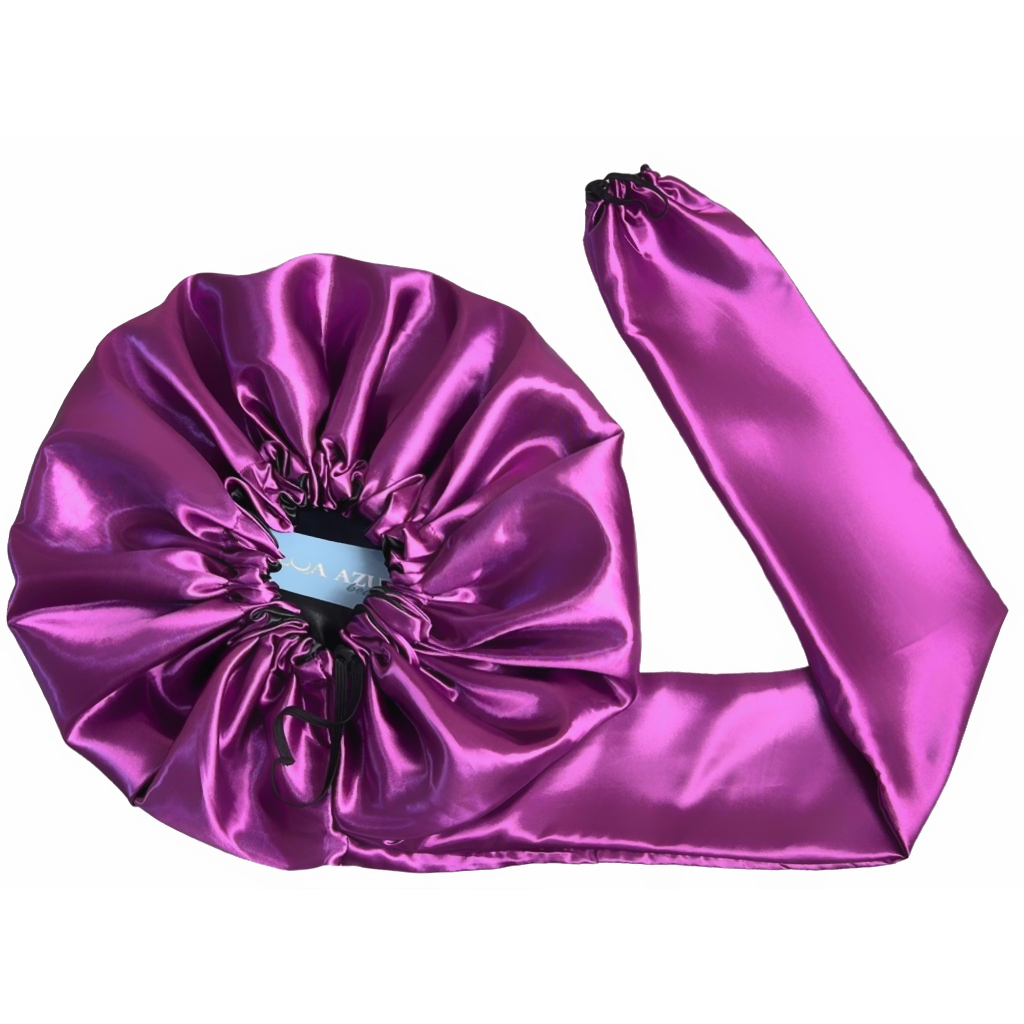 Touca Difusora Secadora Dupla Face Premium Lua Azul Beauty Com Bag de Cetim para Transporte