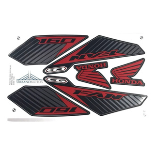 jogo adesivo Fan 160 2020 2021 preto em Oferta na Shopee