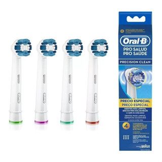 Kit de Refil Precision Clean Com 4 Unidades - Para Escovas Dentais Elétricas Oral-b / Braun