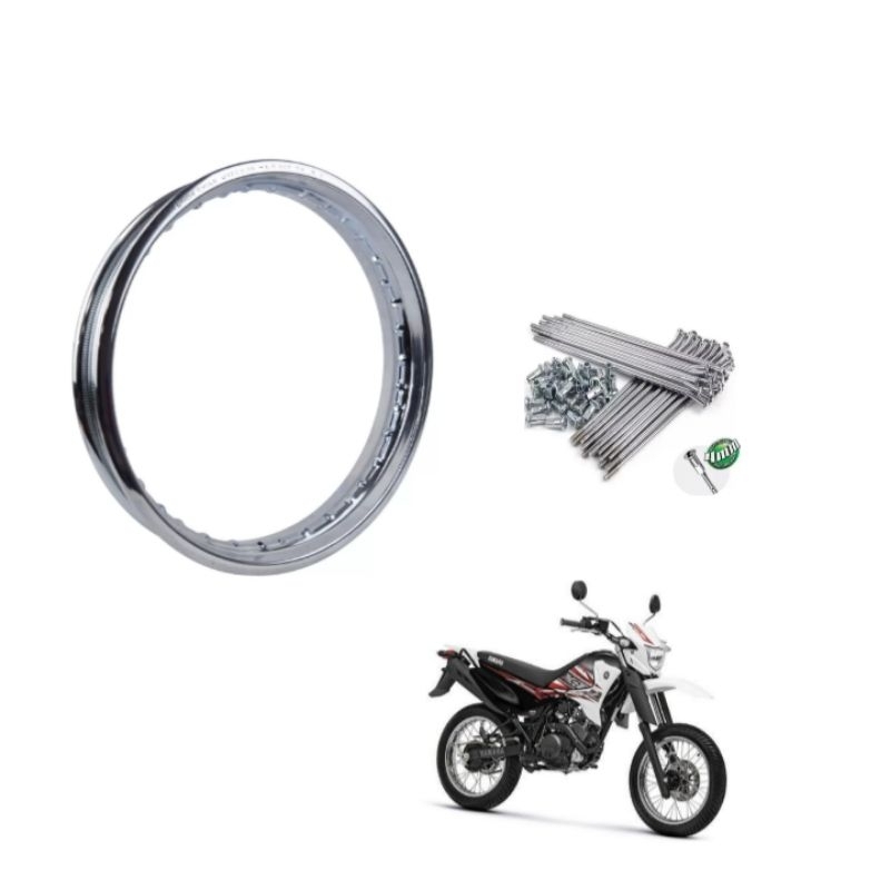 Aro dianteiro xtz 125 x 17 raio dianteiro 4 milímetros