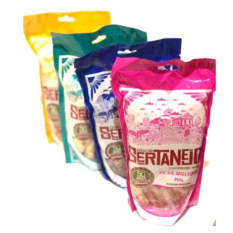 Doce de Pequi Cocada Branca Morena Pe de Moleque Sertanejo - 250g