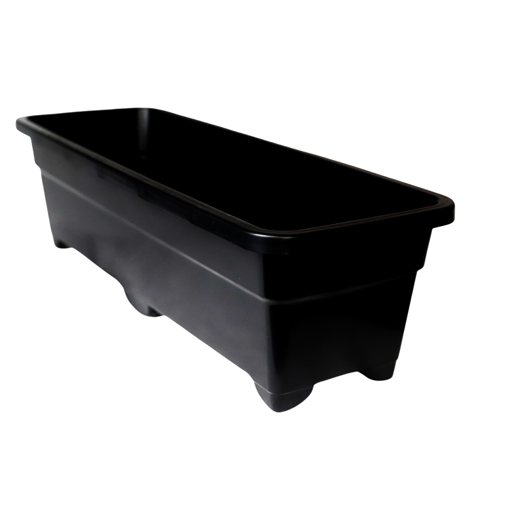 4 Vasos plastico Jardineiras Floreira Grande Horta De 15 Litros cor preta