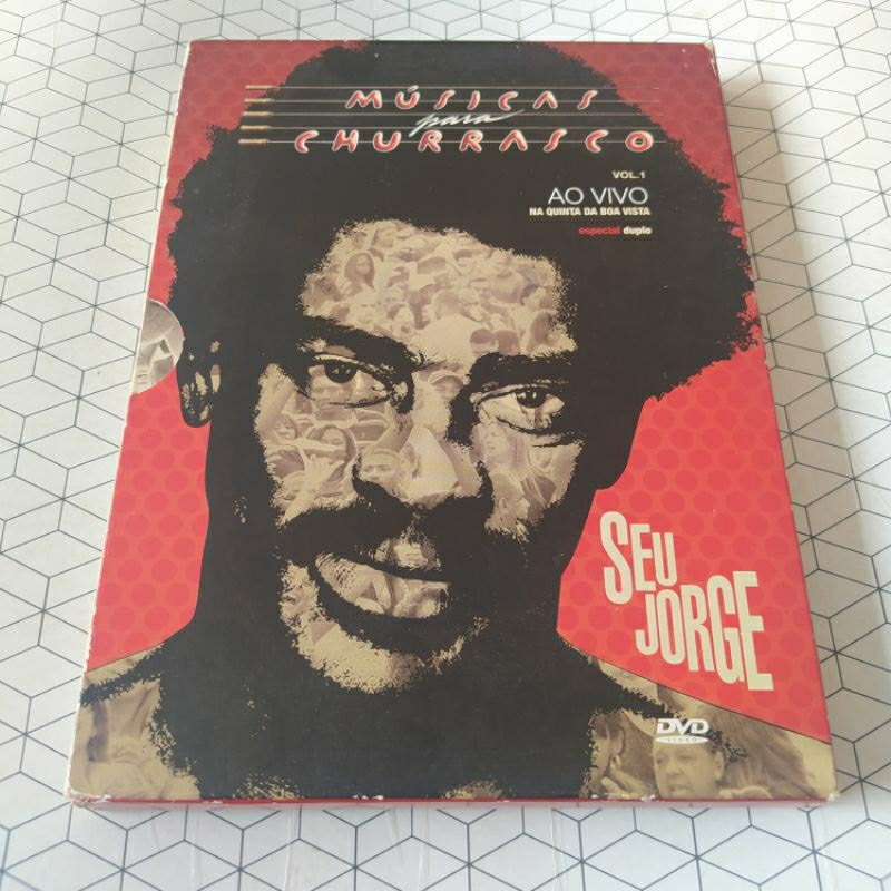 Dvd original digipack duplo Músicas para churrasco vol. 1 Ao vivo na quinta da boa vista Seu Jorge