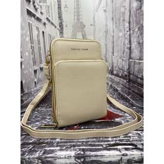 Juzia Bolsas Bolsa carteira feminina porta-celular 3 divisórias 3 zíper multi-divisórias alça transversal ajustável porta-cartões