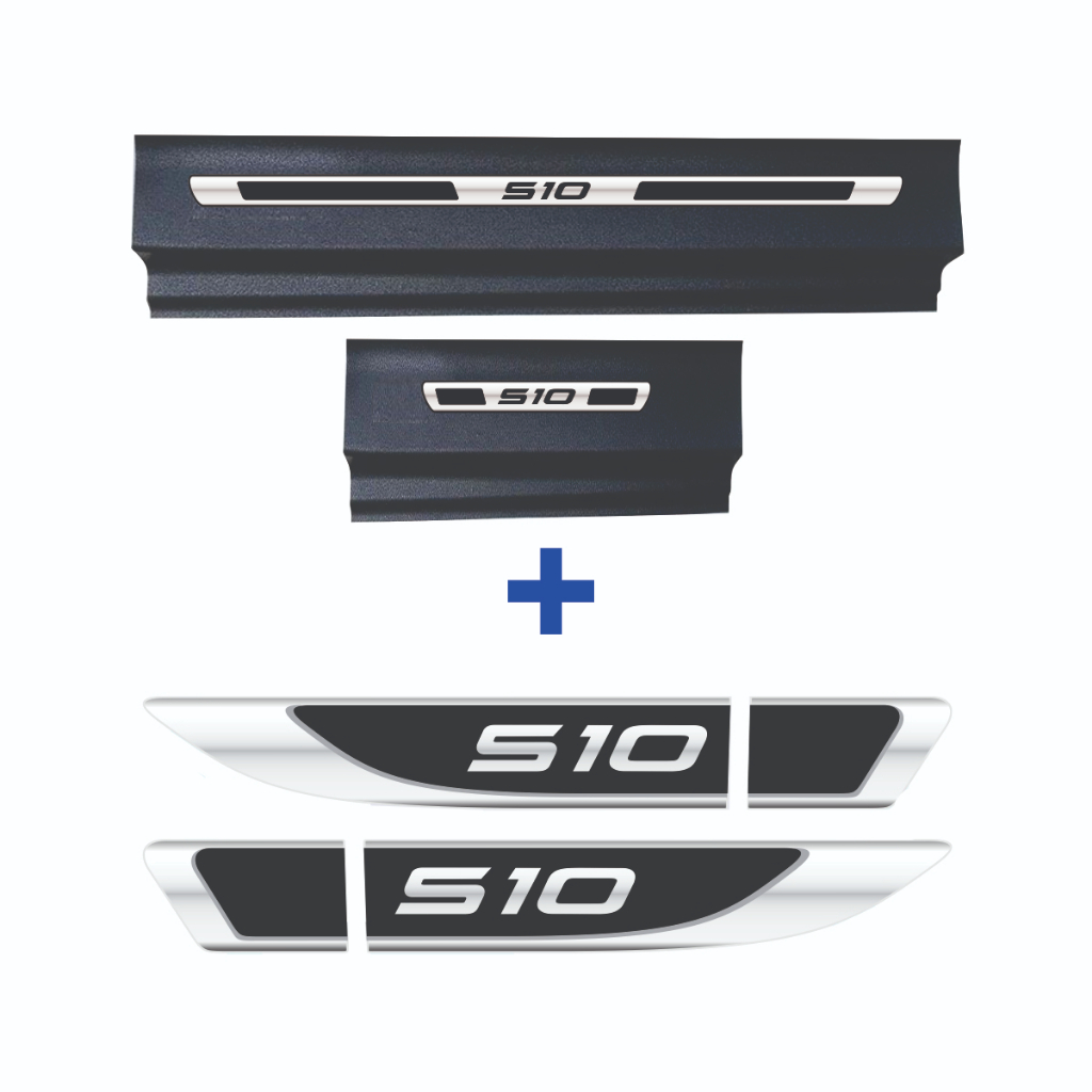 Gm S10 Kit Soleira Resinada E Aplique De Paralama