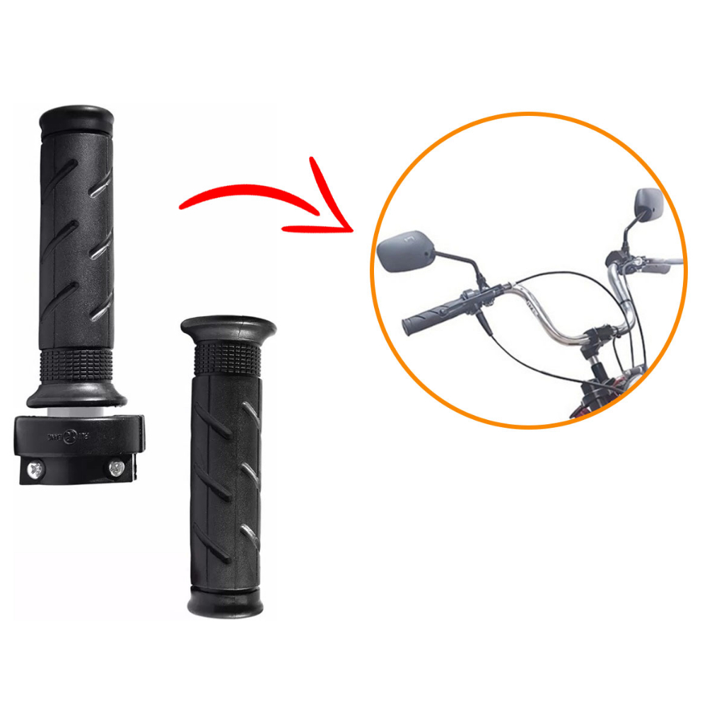 Manopla Punho Do Acelerador Mobilete Bikelete 2 Tempos em Oferta na Shopee
