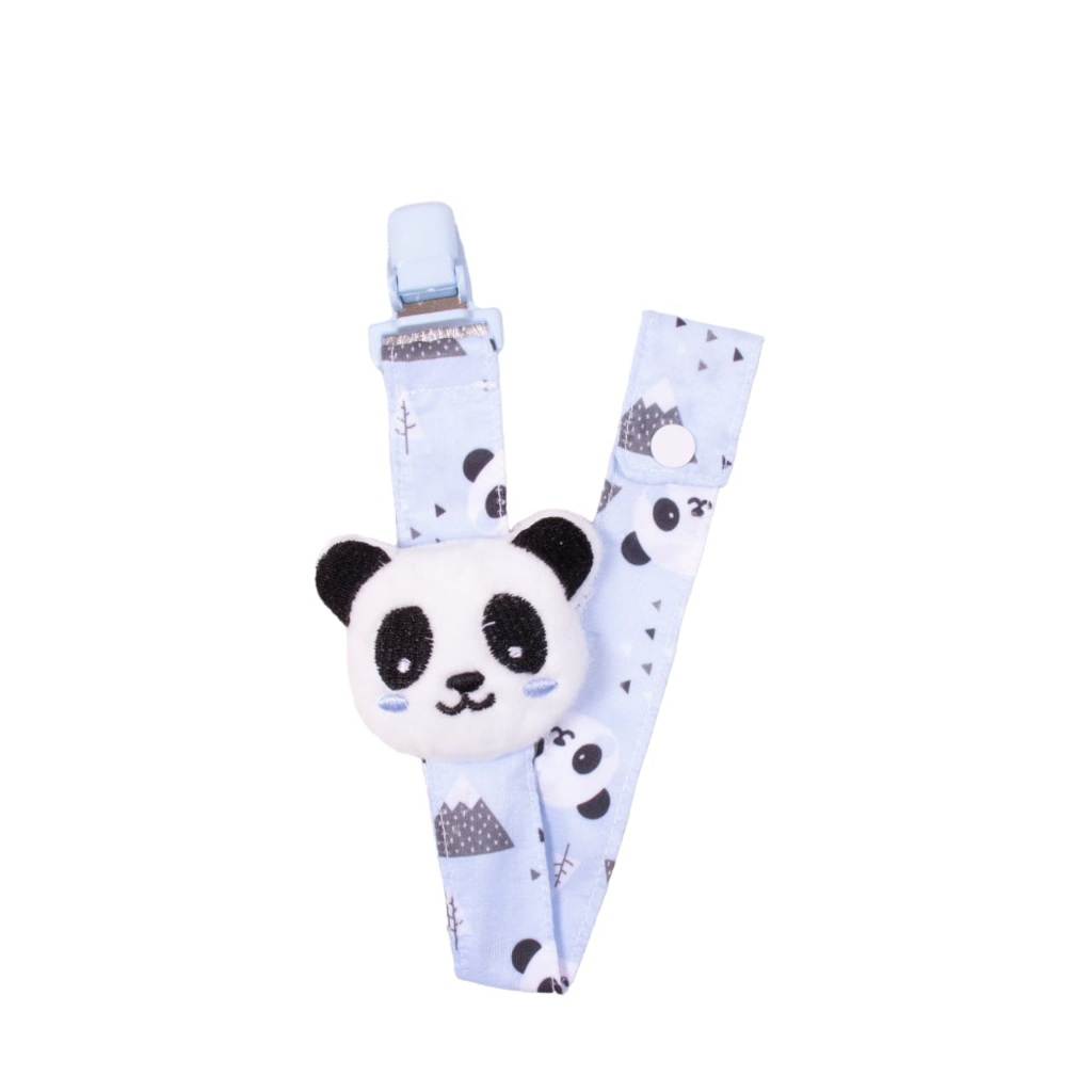 PRENDEDOR DE CHUPETA INFANTIL COM CLIP - BICHINHOS DE PELÚCIA MENINO