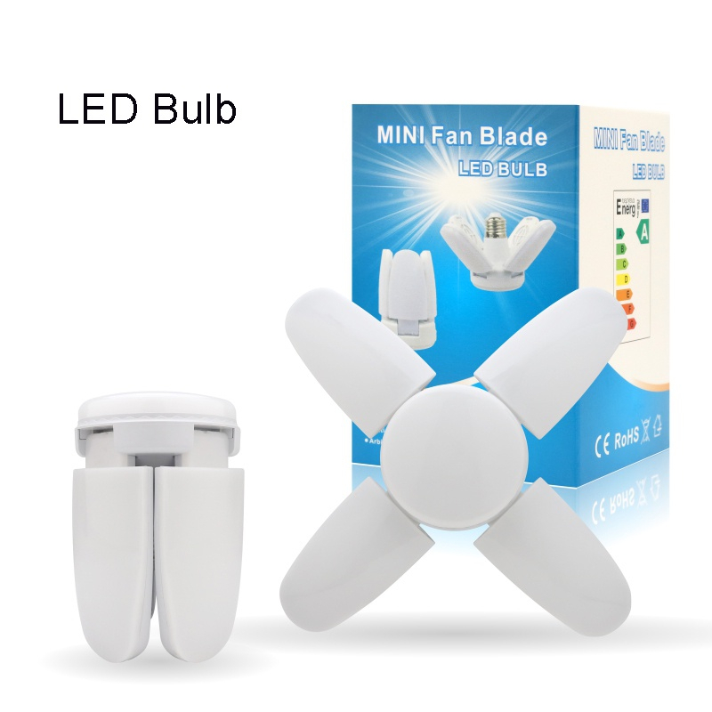 Lâmpada Led Bivolts de 4 Pétalas Dobrável Ajustável 60W Forte Decoração em Oferta na Shopee