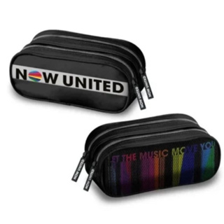 Estojo Now United Escolar Original com Divisórias - Clio em Oferta na Shopee