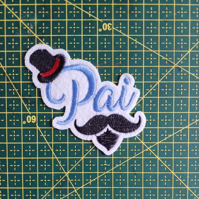 Patch bordado termocolante pai dia dos pais