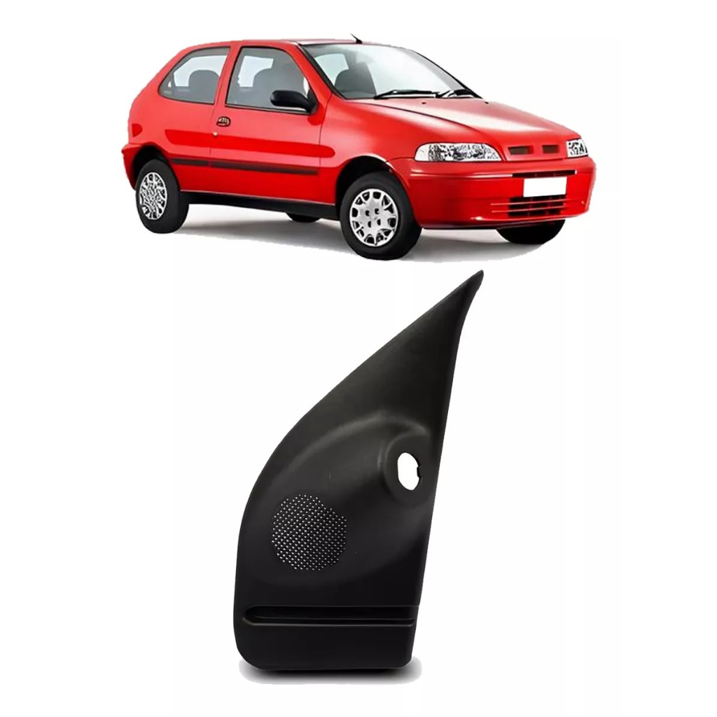 Moldura Acabamento Int Retrovisor C/ Furo Fiat Palio Fire 97 a 05 2 Portas Lado Direito Passageiro