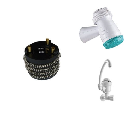 Resistencia Torneiras Eletricas E Nova Ducha Top Banho Circle Senseday Tramontina 3T 4.400w 127v E 220v