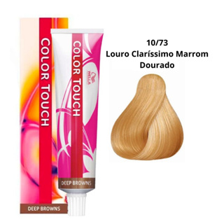 Tonalizante Color Touch Deep Browns 10/73 Louro Claríssimo Marrom Dourado 60 g em Oferta na Shopee