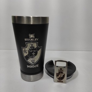 Copo térmico 500ml e abridor com personalização laser Vasco da Gama