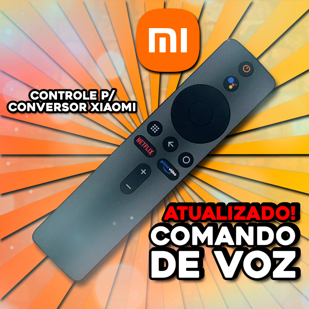 Controle Para Xiaomi Mi Stick e Mi Box COMANDO DE VOZ Remoto 4k