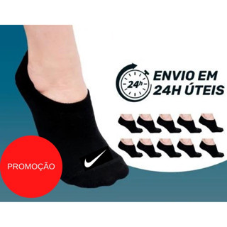 Kit 6 ou 3 pares de meia soquete meia invisível 100%algodão