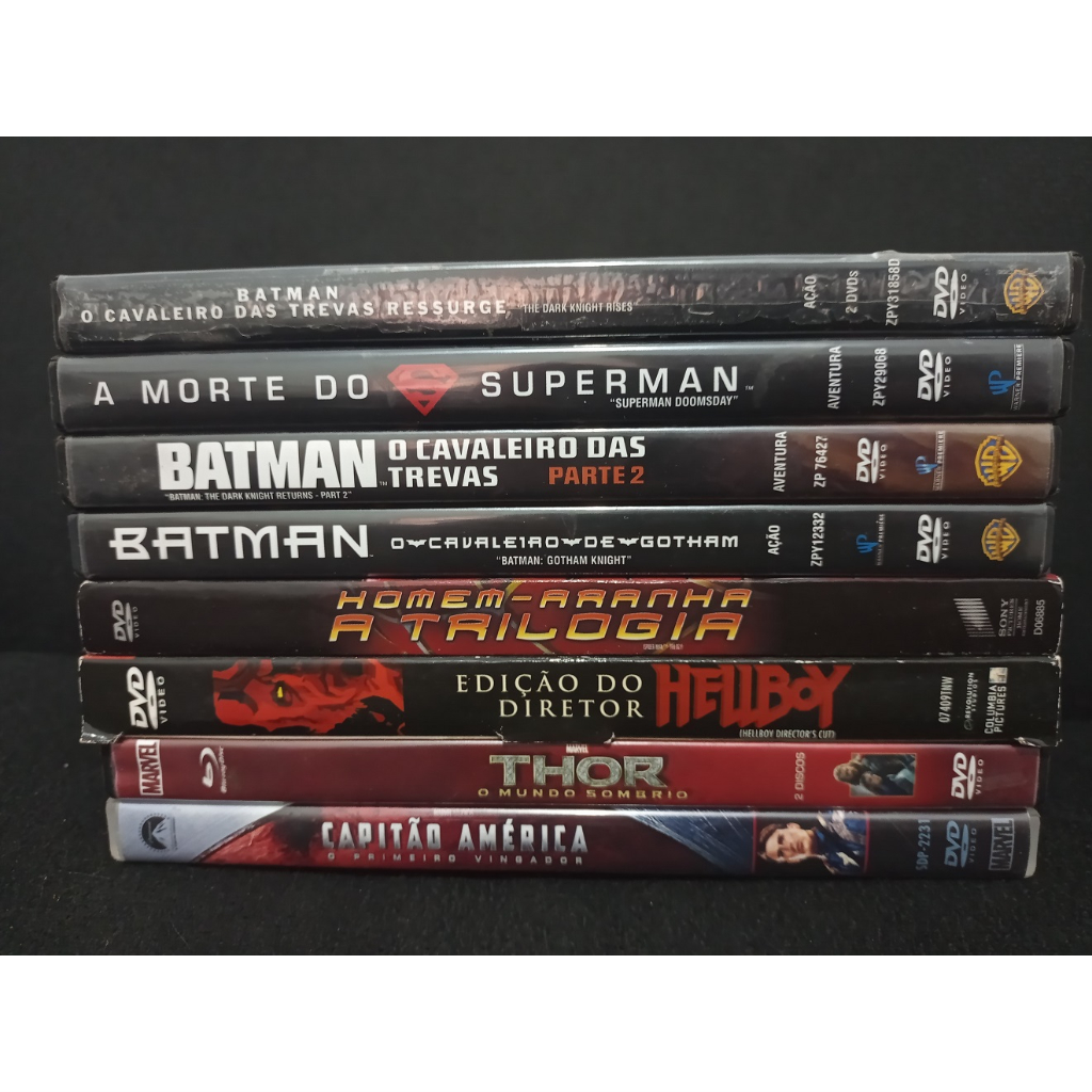 Filmes : Homem-Aranha, Superman, Batman, Hellboy,Thor e mais...