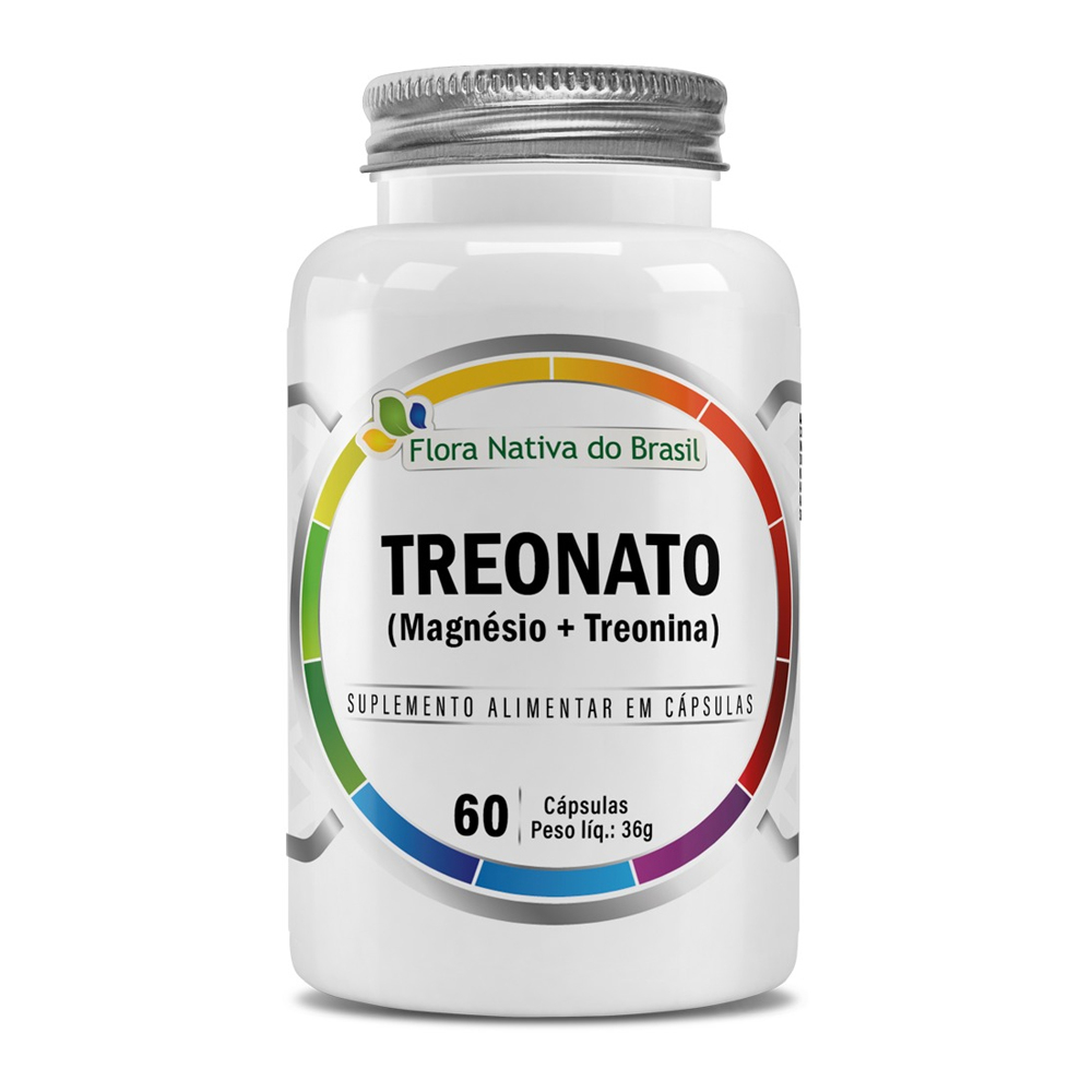 Magnésio L-Treonato (Treonina) 60 Capsulas 600mg Flora Nativa em Oferta na Shopee