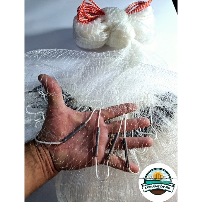 Tarrafa De Pesca 20 Metros Fio 0.30 Malha15mm(3cm)2.80 De Altura Camarão Lambari Iscas Piaba. em Oferta na Shopee