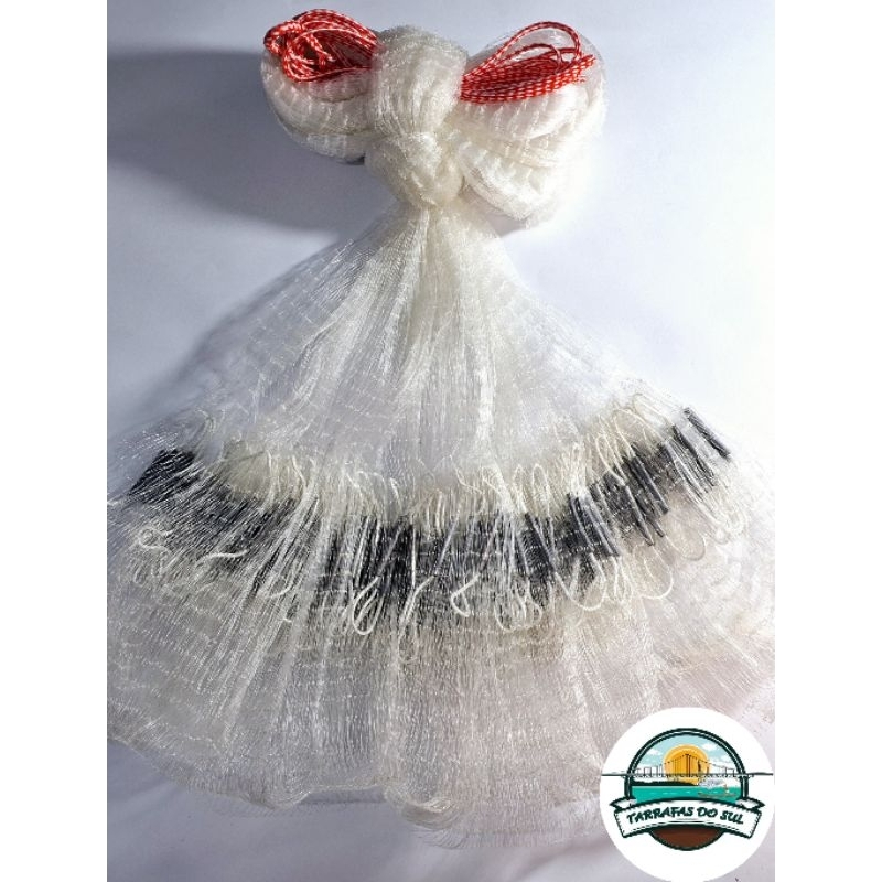 Tarrafa De Pesca Grande 30 Metros Fio 0.30 Malha 15mm (3cm)3.80 De Altura Lambari Camarão Piaba