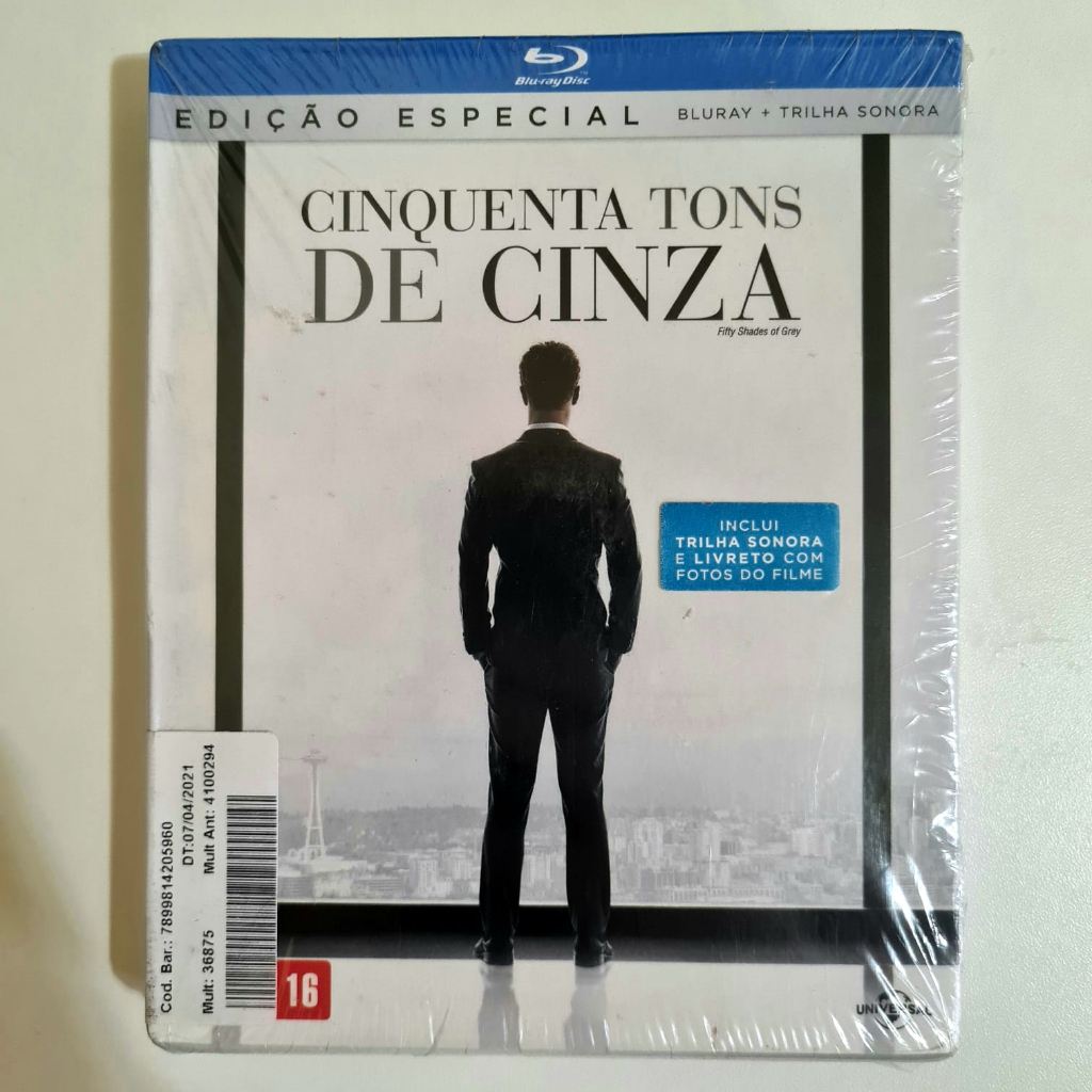 Bluray + CD Cinquenta Tons de Cinza - Edição Especial (inclui CD com a trilha sonora)