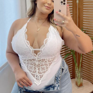 Body plus size brogueira tamanho 48 ao 52 envio imediato
