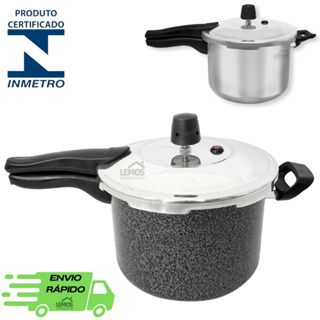 Panela De Pressão Fechamento Externo 4,5L Cozimento Rápido Certificada Pelo Inmetro em Oferta na Shopee