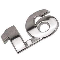 Emblema 1.6 automóveis Volkswagen fita 3M Peça cromada
