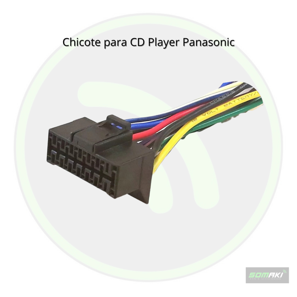 Cabo Chicote Rádio Panasonic Preto