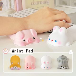 Descompressão AlmofaAda De Pulso Para Mouse Pulseira De Desenho Animado Fofo Pad Escritório em Oferta na Shopee