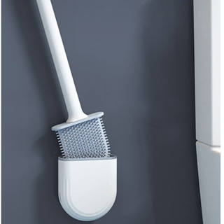 Escova De Silicone Vaso Sanitário Base Para Banheiro Privada Com Suporte