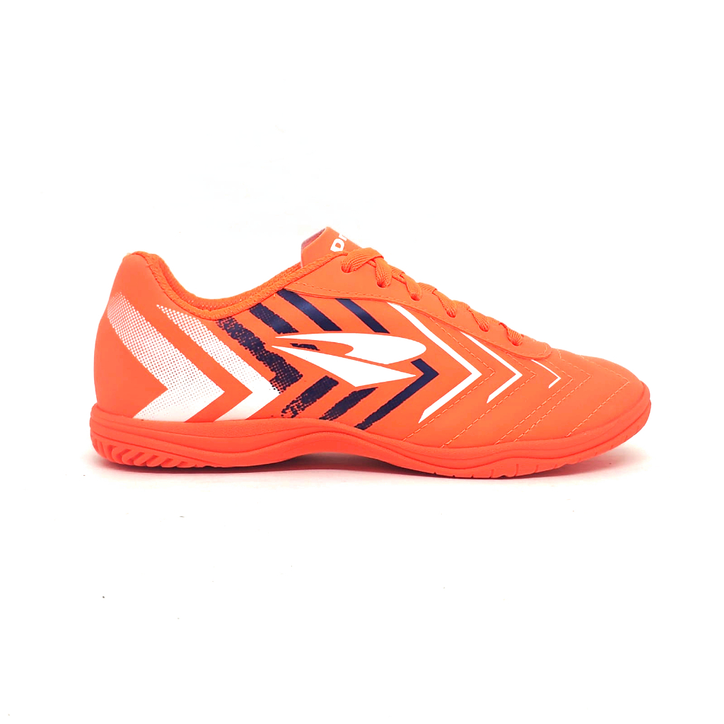 Chuteira Dray Indoor Adulto Futsal/Futebol de Salão Cor Laranja/Branco - 39905