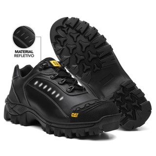 Bota Botina Caterpillar Adventure Cano Curto + Palmilha em Gel Macia Confortável Biqueira Impermeável