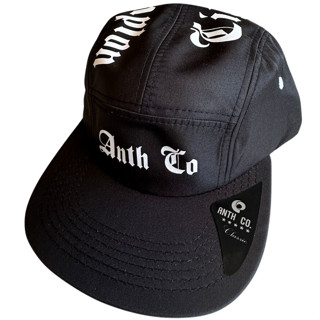Boné Five Panel | Anth Co. Aba Reta | Strapback | Preto | Fitão | Gringo | Compton City | Original