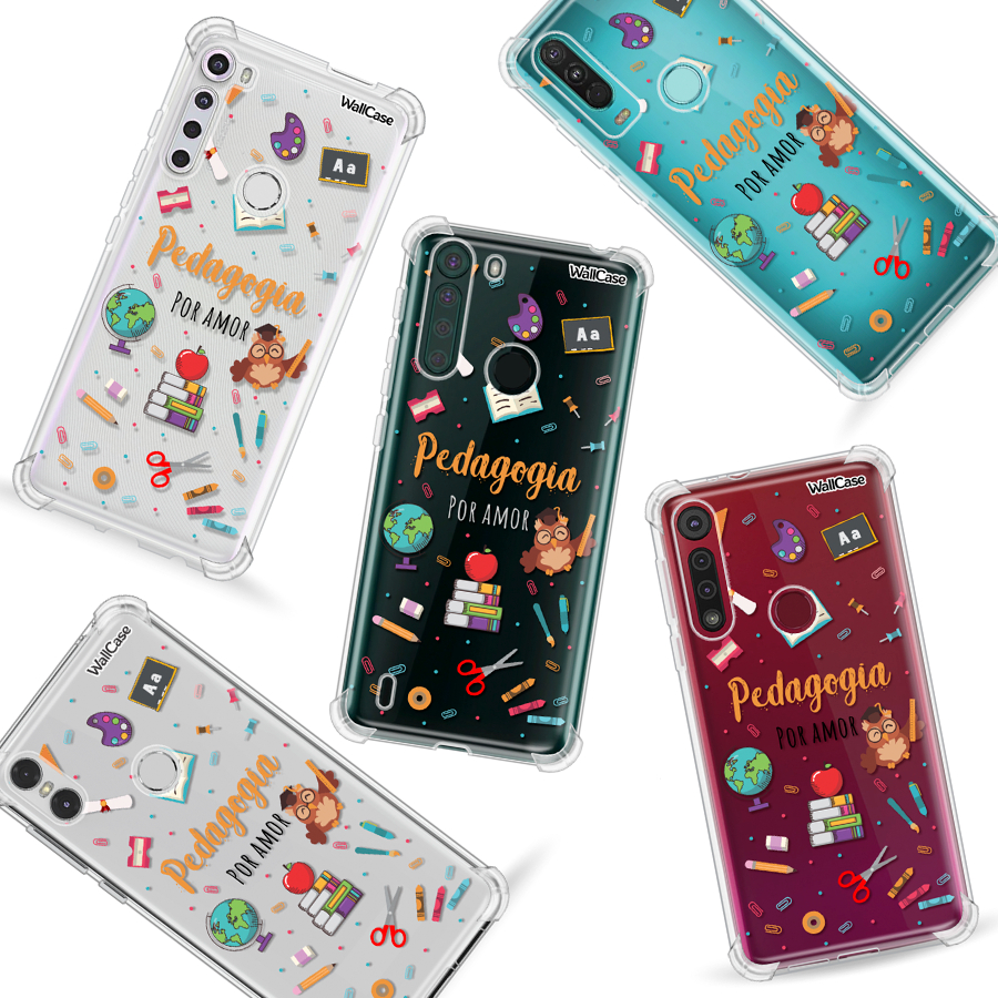 Capinha de Celular Cp42 Profissão Pedagogia Para Moto G9 G10 G22 G30 G31 G41 G52 G60 G62 G71 G75 G100 G200 Edge