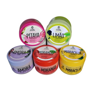 Esfoliante Corporal Fruktais Corpo Dourado 150g ou 300g | Morango, Pitaya, Maracujá, Amora, Limão em Oferta na Shopee