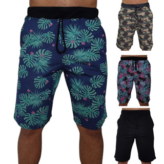 Bermuda Masculina Moletinho Elástico Academia Plus Size P ao G6
