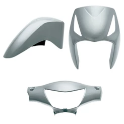 Kit Carenagem Peças Plásticas Cromo Forte 3 Peças Biz 125 2006 2007 2008 2009 2010