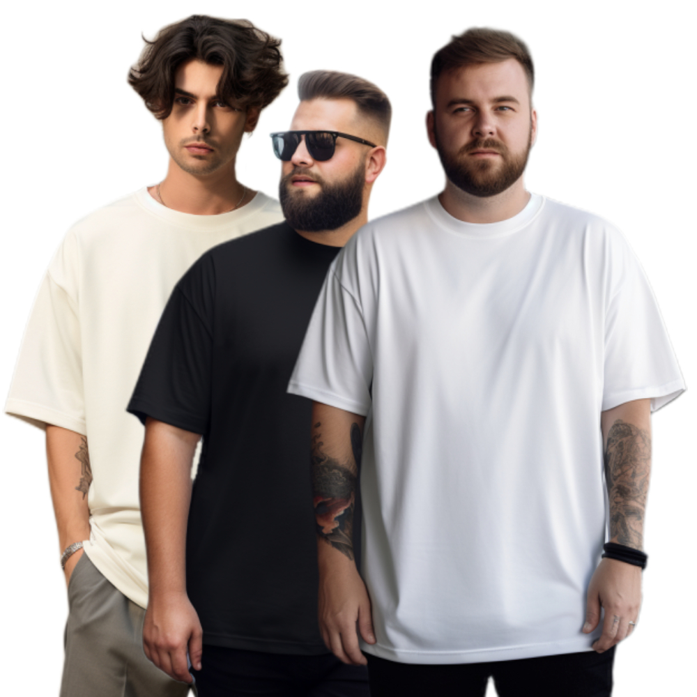 Camiseta Oversized Plus Size Basic Streetwear Varias Cores Diversas