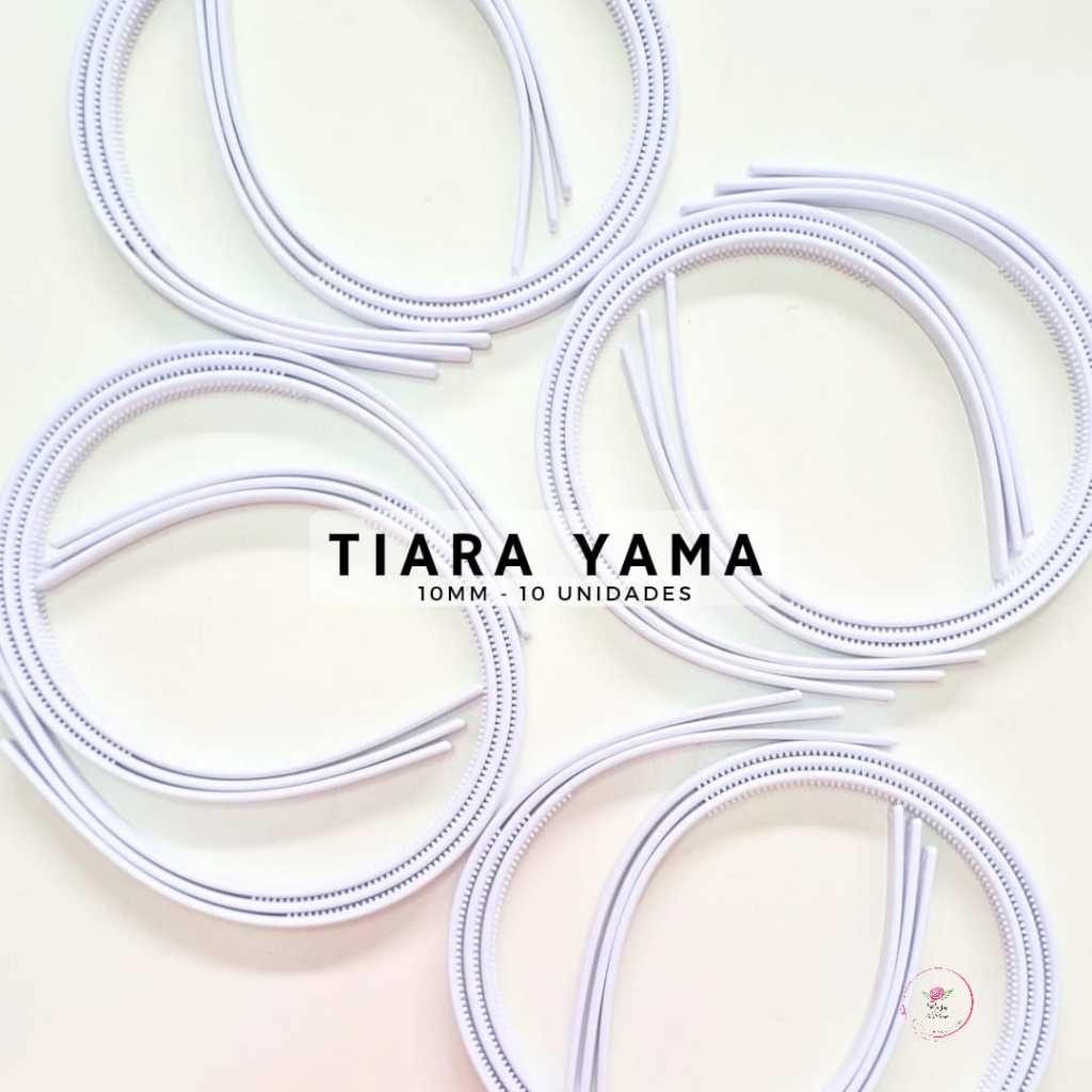 Tiara Branca com Dentinho Yama Inquebrável (Escolha a partir de 10 Unidades) para Customizar