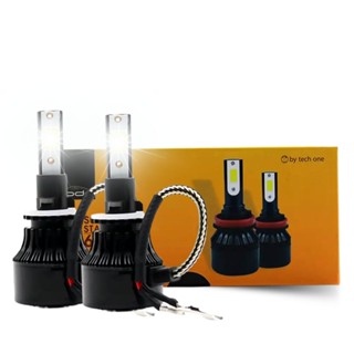 Par de Lâmpada Super Led Code Tech One H1 H3 H4 H7 H8 H9 H11 H27 H27 881 HB3 HB4 6000K 7800 Lumens