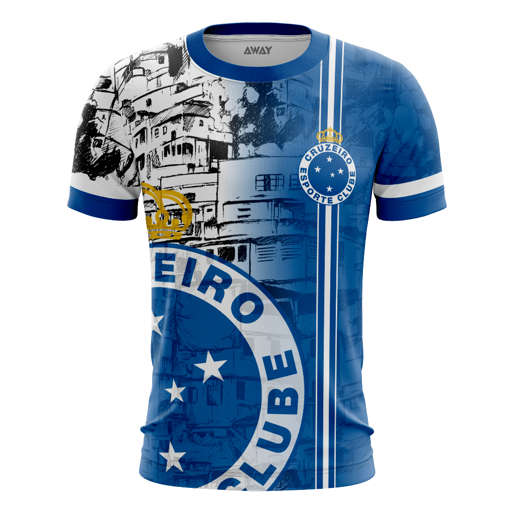 Camisa Camiseta Dry Fit Premium Esporte Futebol Cruzeiro Torcida Favela cruzeirão cabuloso Maior de Minas