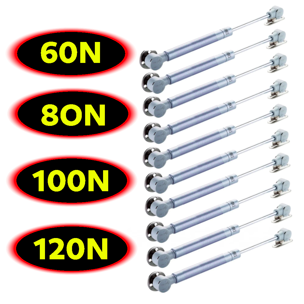 Kit 10 Pistões amortecedor  a Gás 60N/80N /100N/120  p/ porta de armário de cozinha /móveis em geral em Oferta na Shopee