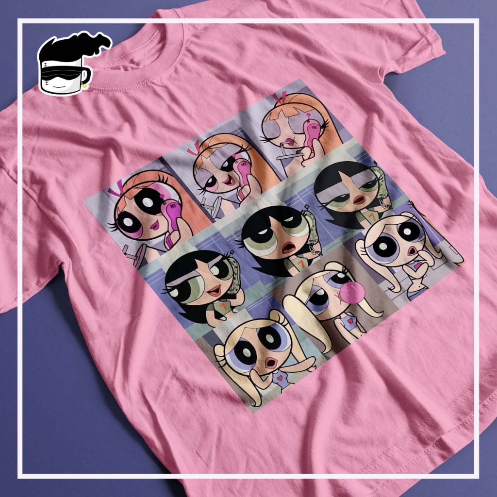 Camisa Meninas Super Poderosas Blusa Unissex Lindinha Docinho Florzinha Rosa